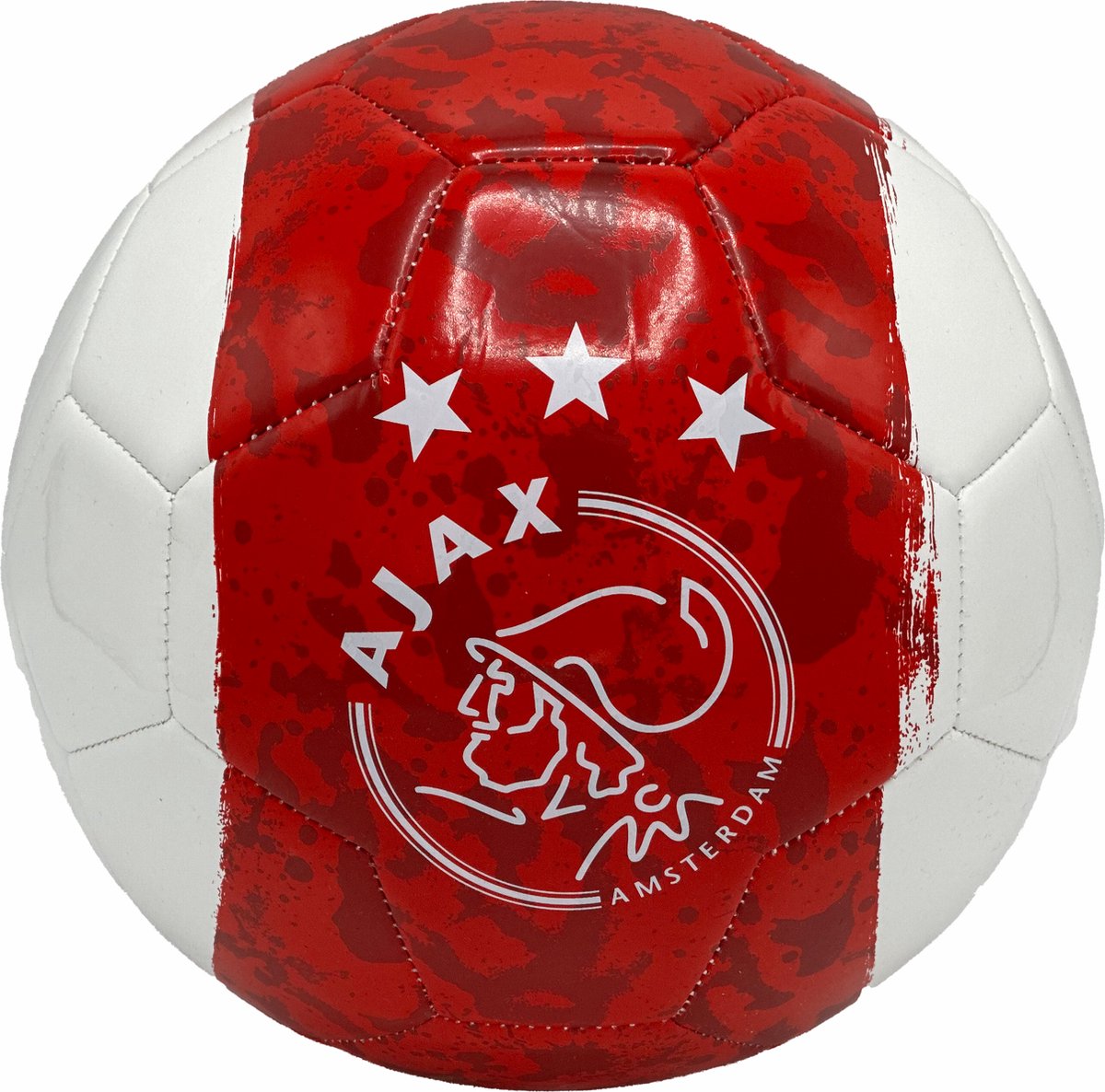Ajax Voetbal size 5 Wit Rood Wit Baan Gemeleerd