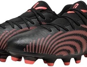 PUMA FUTURE 9 PLAY FG/AG Unisex Sportschoenen - PUMA Black-Glowing Red-Strong Gray
