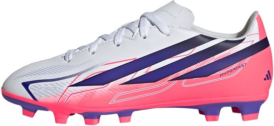 Adidas F50 Hyperfast Club FxG voetbalschoenen kids wit Adidas Performance F50 Hyperfast Club Firm Ground / Multi Ground Voetbalschoenen Kids - Kinderen - Wit