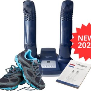 Kluvaro Schoenendroger - Elektrische Schoenverfrisser - Geurvreters voor Schoenen - Voetbalschoenen droger - Ozon en Temperatuurkeuze - Zeer Snel - blauw