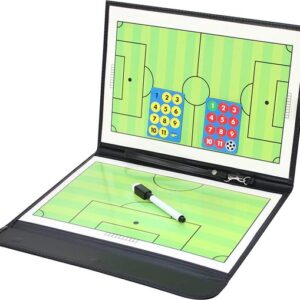 Lukana Tactiekbord Voetbal - Coach Bord - Coachmap - Voetbalmap - Trainersmap - Whiteboard Voetbal - Incl Accessoires