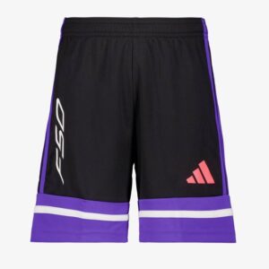 Adidas F50 SHO Y kinder voetbalshort zwart paars - Maat 134/140