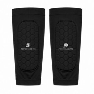 Scheenbeschermer Sleeves Voetbal Zwart – Ingebouwde Scheenbeschermers – Maat L – Antislip – Inclusief Opbergzakje – 14x7 cm – Performance Pro