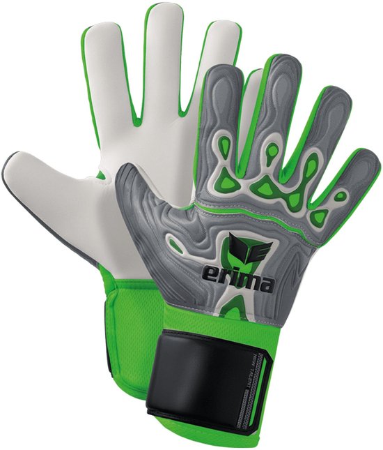 Erima Flex-Ray New Talent keepershandschoenen kinderen grijs/groen Erima Flex-Ray New Talent Keepershandschoenen Kinderen - Grijs / Groen | Maat: 5